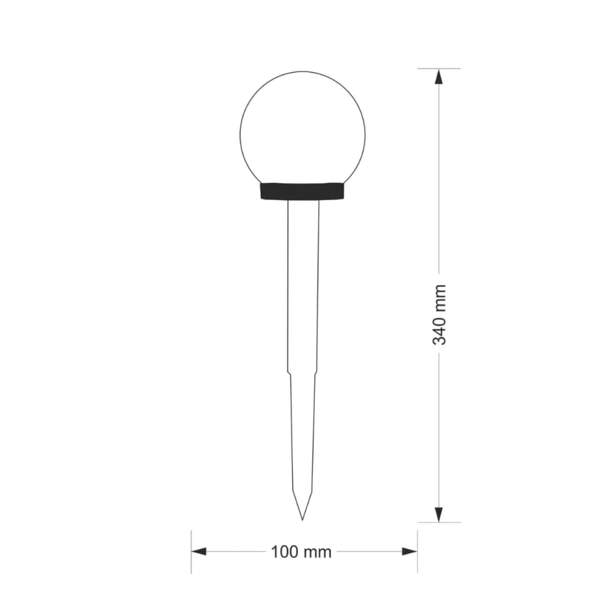 LED Solar lamp KULA LED/1,2V IP44
