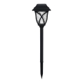 LED Solar Lamp LAWN LED, 1.2 V, 100 mAh, 3000 K, 44 cm, IP44, Black