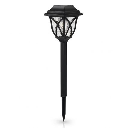 LED Solar Lamp LAWN LED, 1.2 V, 100 mAh, 3000 K, 44 cm, IP44, Black