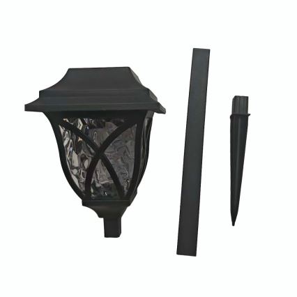 LED Solar Lamp LAWN LED, 1.2 V, 100 mAh, 3000 K, 44 cm, IP44, Black