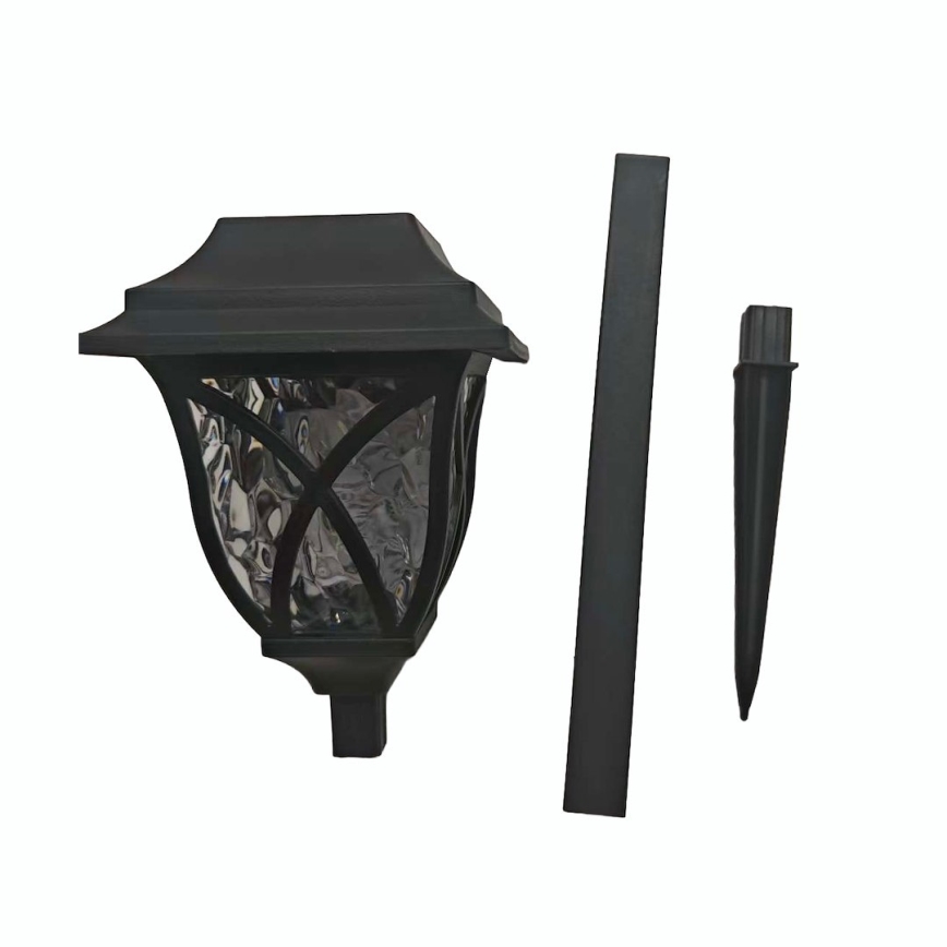 LED Solar Lamp LAWN LED, 1.2 V, 100 mAh, 3000 K, 44 cm, IP44, Black