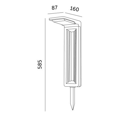 LED Solar lamp LED/0,2W/3,7V 6500K IP44