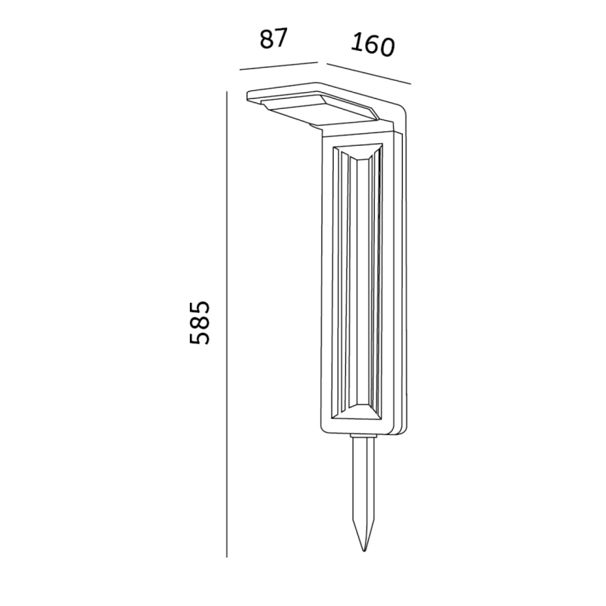 LED Solar lamp LED/0,2W/3,7V 6500K IP44