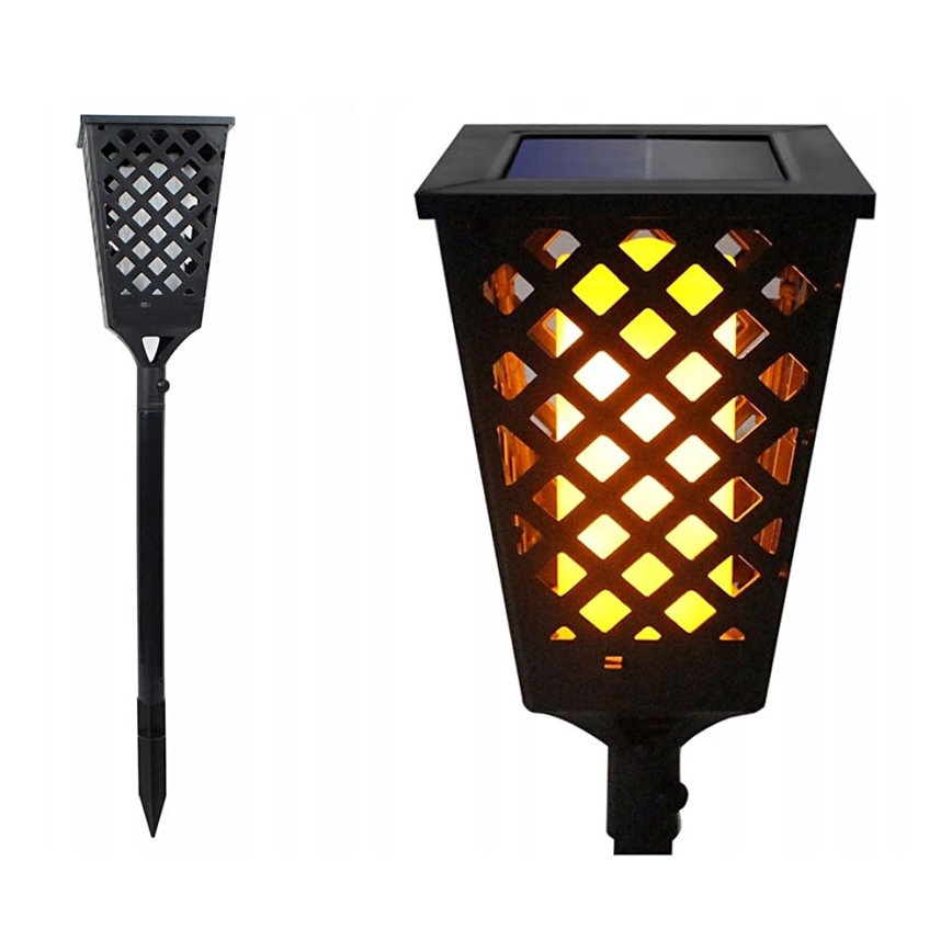 LED Solar lamp LED/0,6W/5,5V IP65 107 cm black