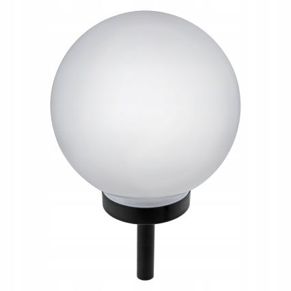LED Solar Lamp LED/1.2V 6500K 200 mAh dia. 25 cm IP44 white/black