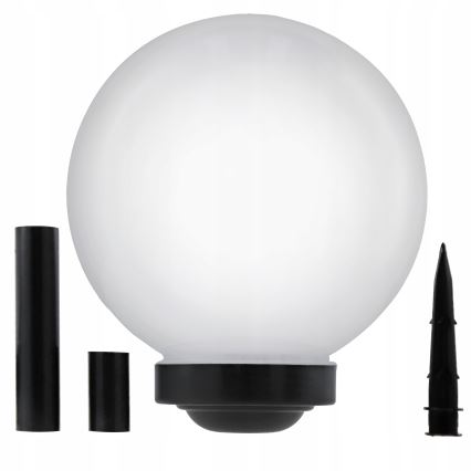 LED Solar Lamp LED/1.2V 6500K 200 mAh dia. 25 cm IP44 white/black