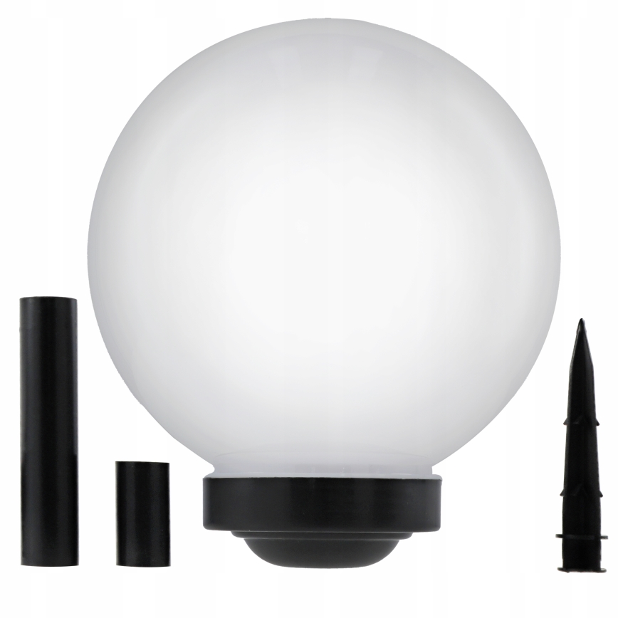 LED Solar Lamp LED/1.2V 6500K 200 mAh dia. 25 cm IP44 white/black