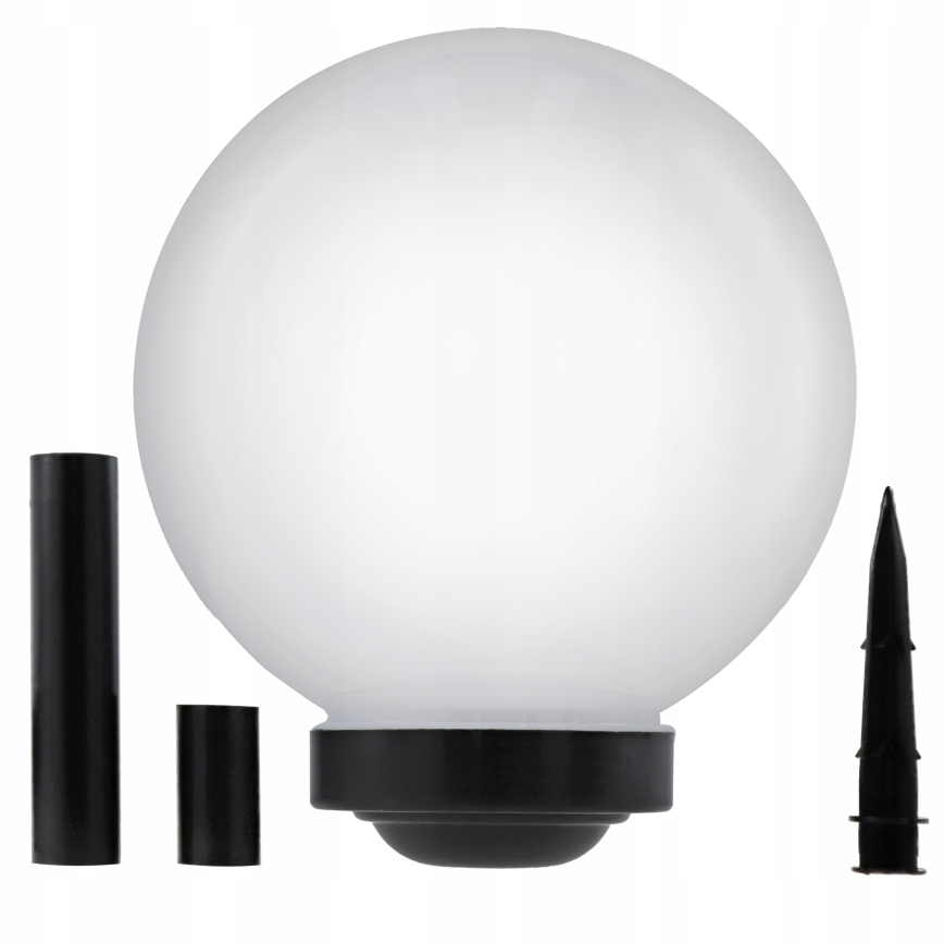 LED Solar Lamp LED/1,2V 6500K 200 mAh Ø 30 cm IP44 White/Black