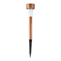LED Solar lamp LED/2V 40 mAh IP44 copper
