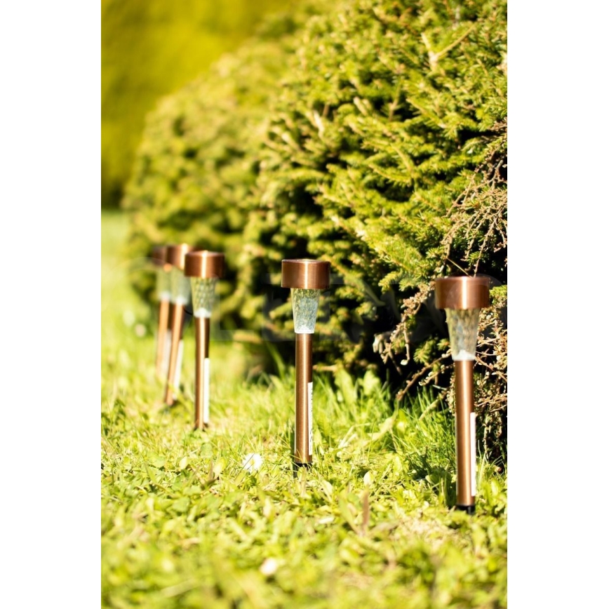 LED Solar lamp LED/2V IP44 copper
