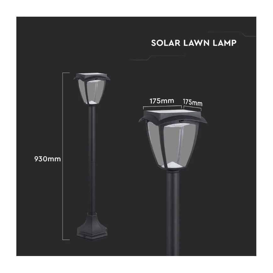 LED Solar lamp LED/2W/230V 93 cm 3000/6000K IP65
