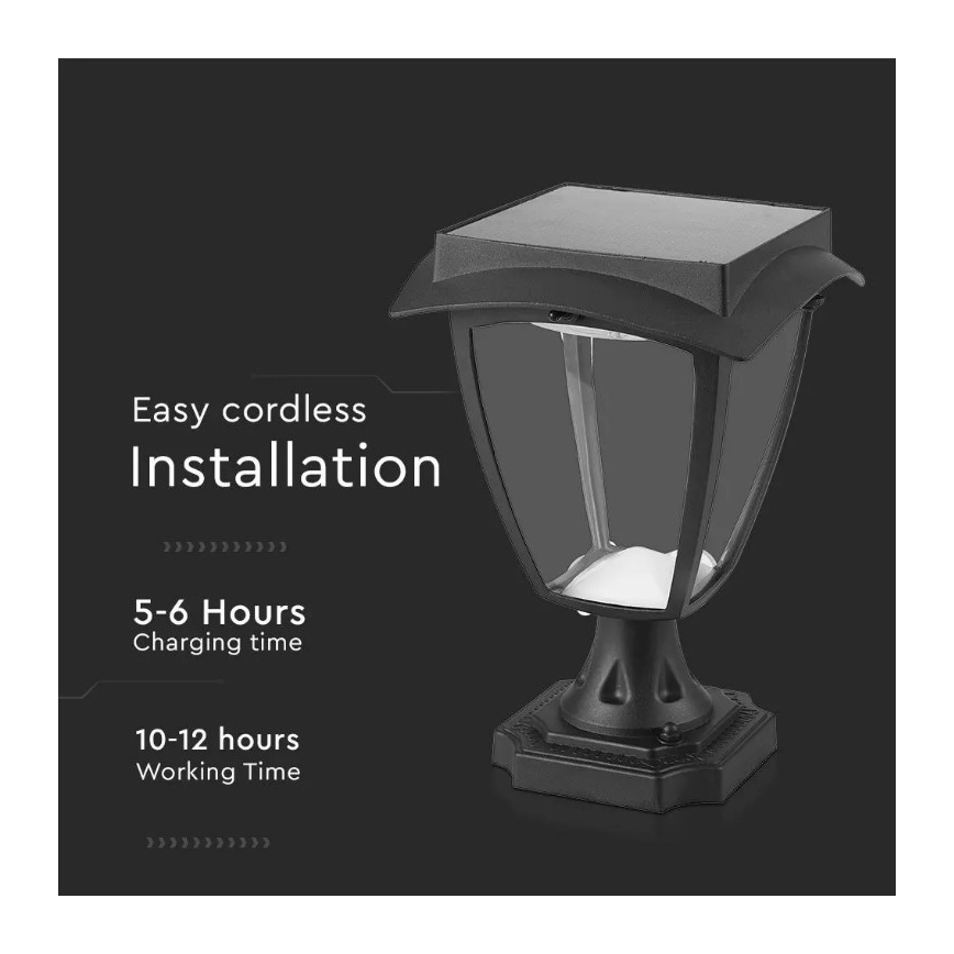 LED Solar lamp LED/2W/3,7V 3000/6000K IP65