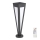 LED Solar lamp LED/2W/3,7V IP65 3000K 2600 mAh black + remote control