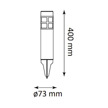 LED Solar lamp MARK LED/1,2V IP44