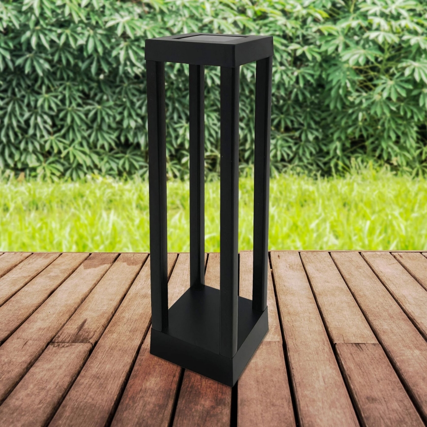 LED Solar lamp PALERMO LED/3,7V 500 mAh 46 cm IP44 black