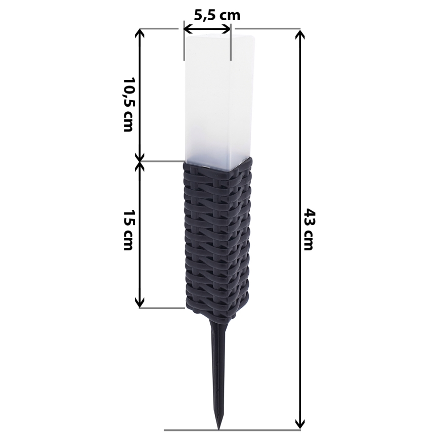 LED Solar lamp RABBIA LED/1,2V 300 mAh IP44