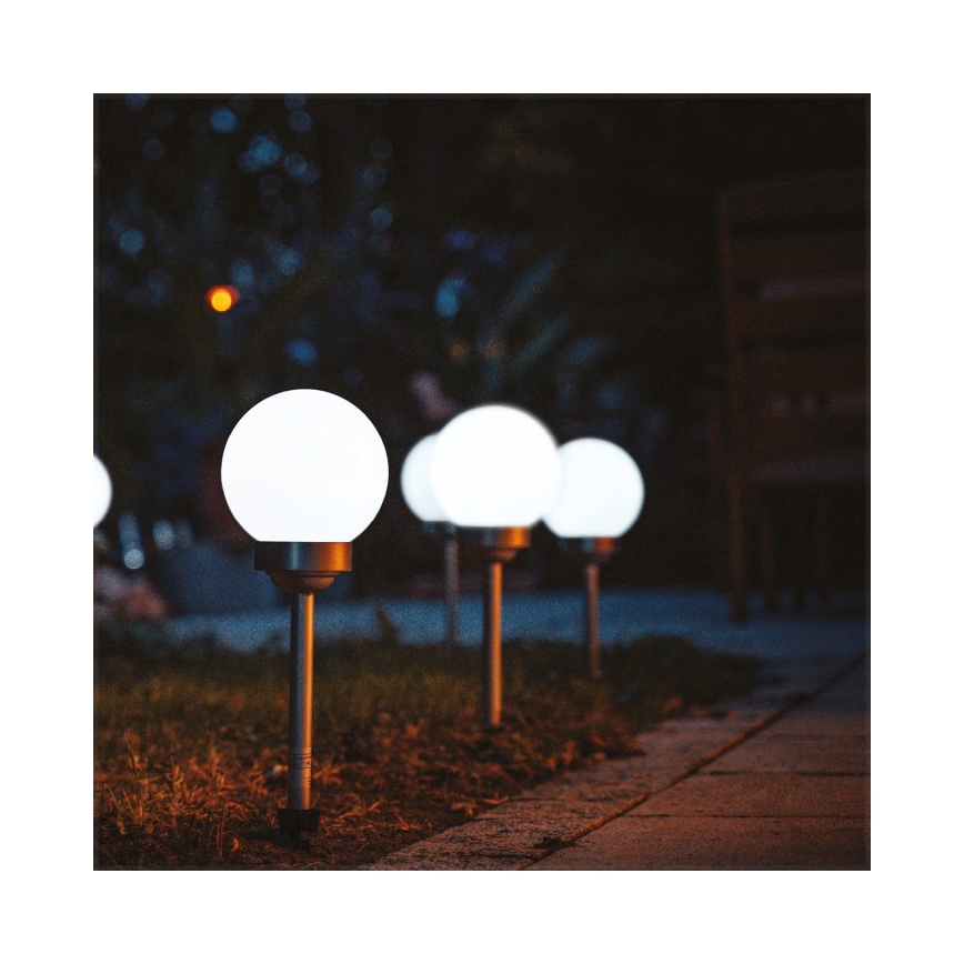 LED Solar Lamp SPHERE LED/1.2V 4000K IP44 200 mAh Ø 20 cm