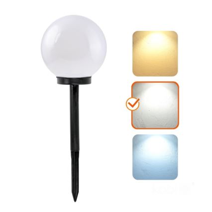 LED Solar Lamp SPHERE LED/1.2V 4000K IP44 200 mAh Ø 20 cm