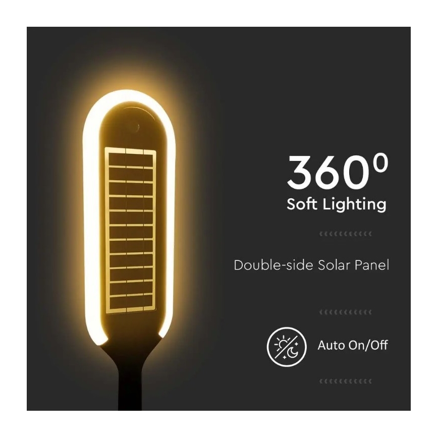 LED Solar lamp with a sensor BOLLARD LED/5W/5,5V 70 cm 4000K IP65