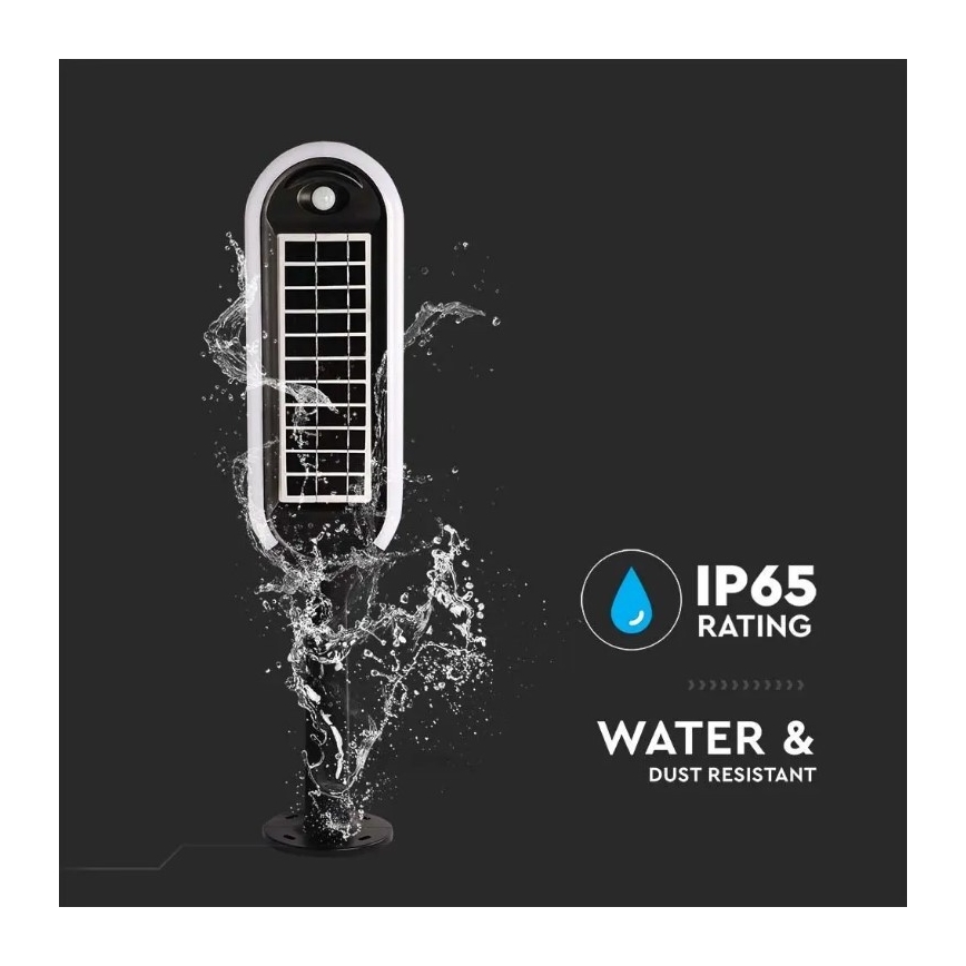 LED Solar lamp with a sensor BOLLARD LED/5W/5,5V 70 cm 4000K IP65