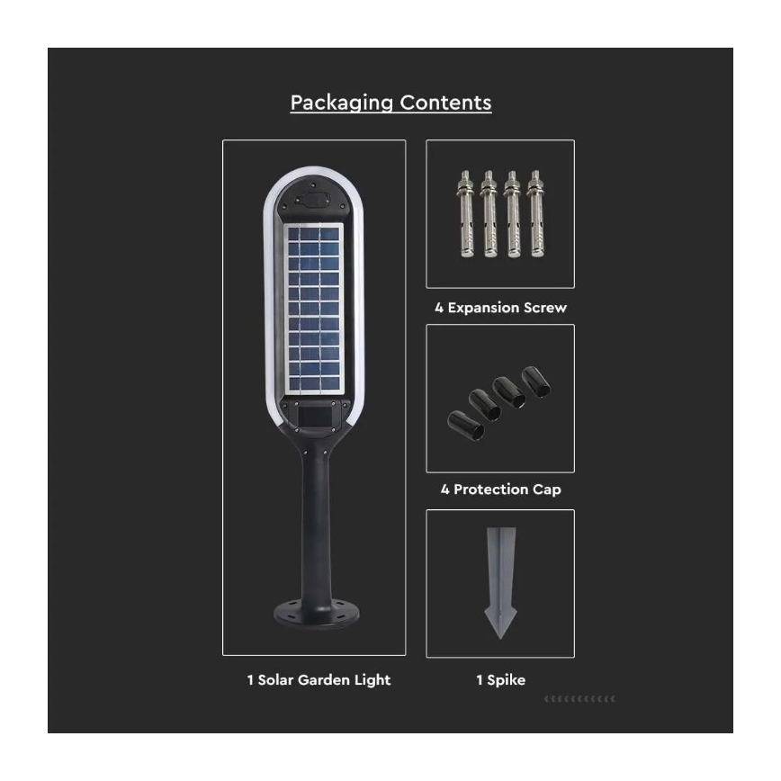 LED Solar lamp with sensor BOLLARD LED/5W/5,5V 70 cm 4000K IP65 2000 mAh