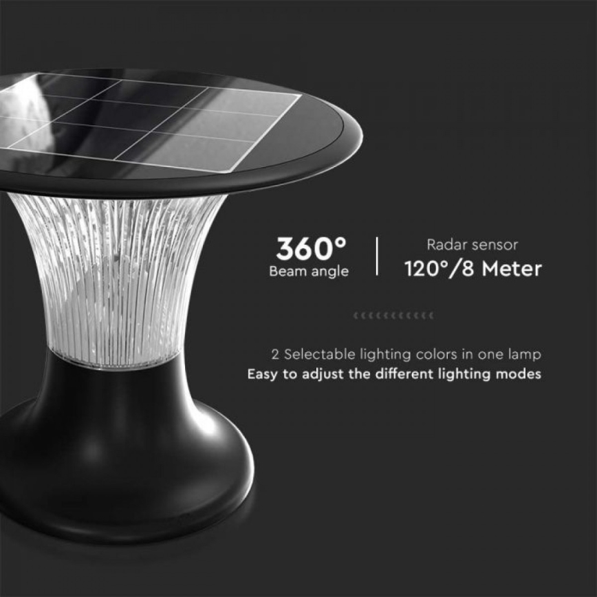 LED Solar lamp with sensor LED/15W/3,2V 4000K/6000K IP65