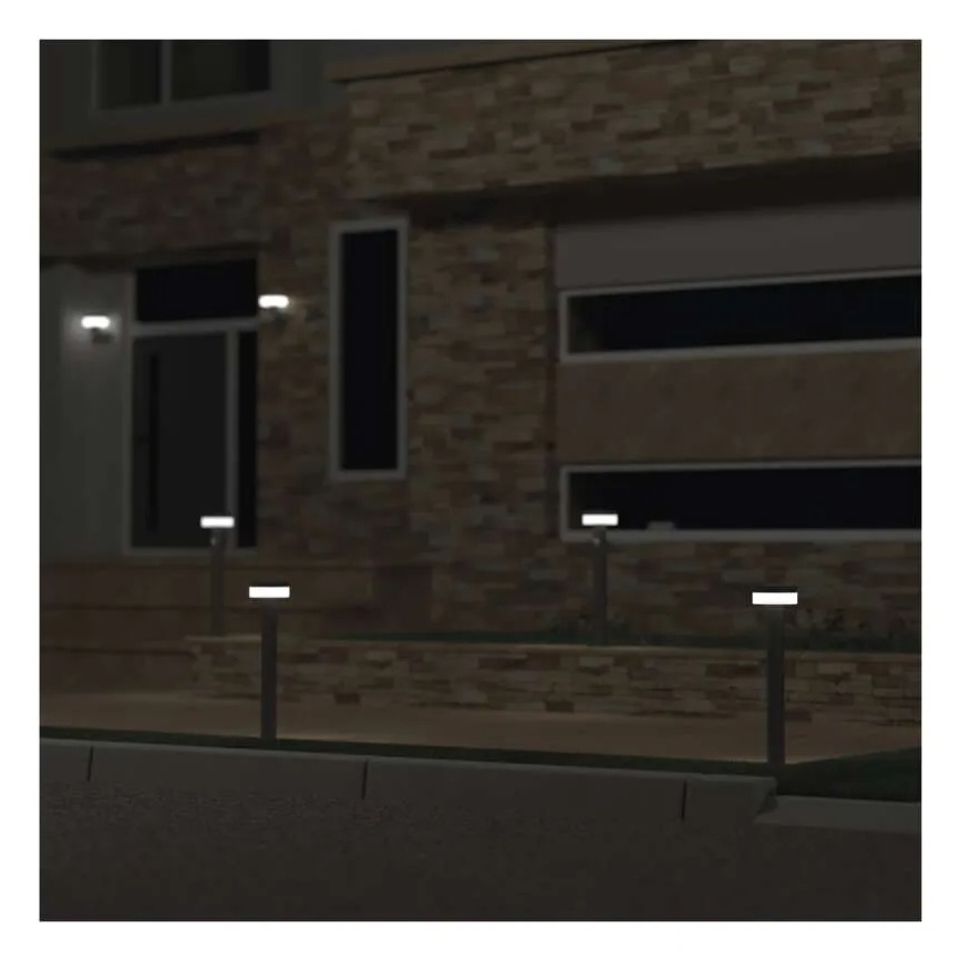 LED Solar lamp with sensor LED/2W/3,7V 1200 mAh IP44 50 cm