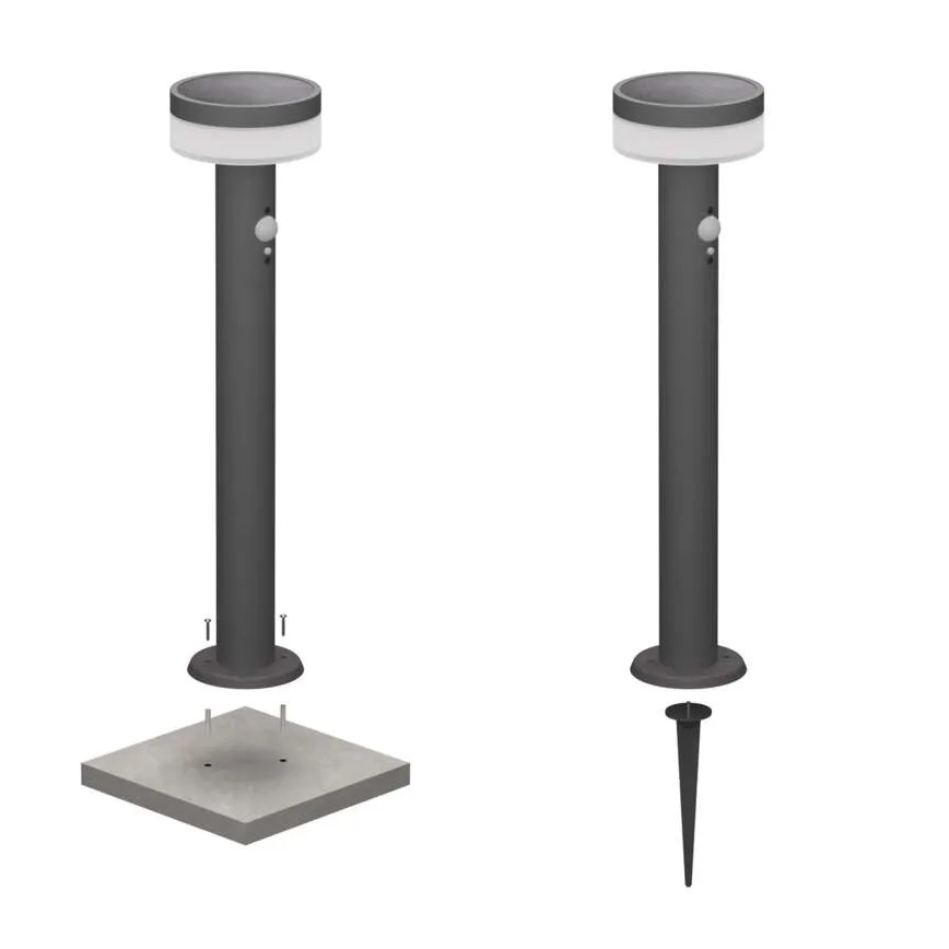 LED Solar lamp with sensor LED/2W/3,7V 1200 mAh IP44 50 cm