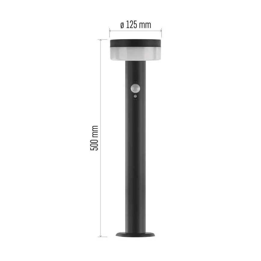 LED Solar lamp with sensor LED/2W/3,7V 1200 mAh IP44 50 cm