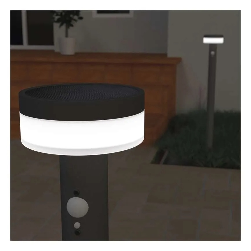 LED Solar lamp with sensor LED/2W/3,7V 1200 mAh IP44 80 cm
