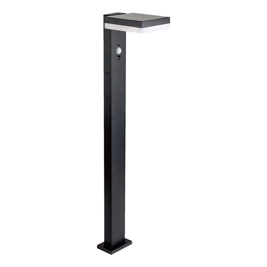 LED Solar lamp with sensor LED/2W/3,7V IP54 3000K angular black