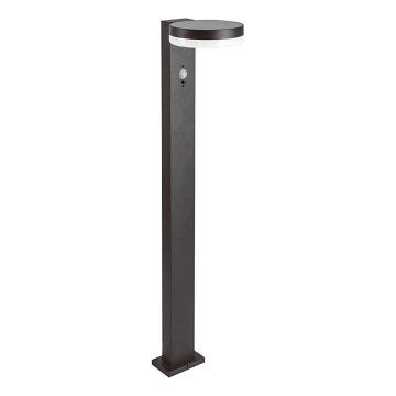 LED Solar lamp with sensor LED/2W/3,7V IP54 3000K round black
