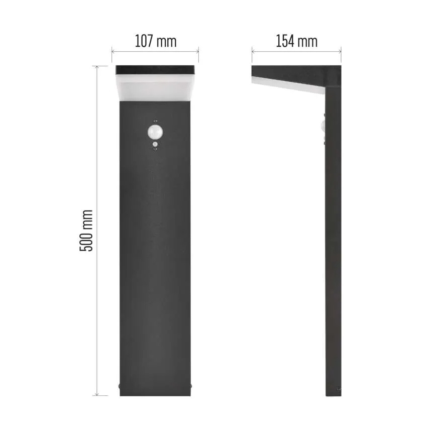 LED Solar lamp with sensor LED/4,4W/3,7V 2200 mAh IP44