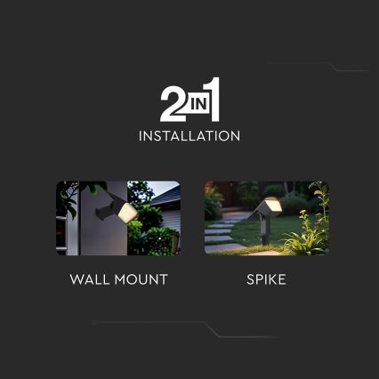 LED Solar Light 2-in-1 LED/1.3W/3.7V 3000/4000/6400K IP65 1200 mAh