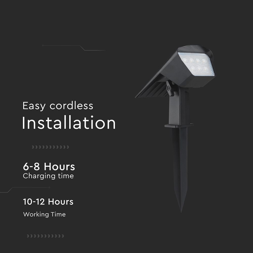 LED Solar Light 2-in-1 LED/1.3W/3.7V 3000/4000/6400K IP65 1200 mAh