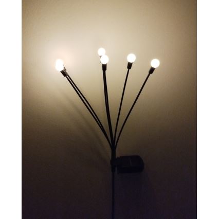 LED Solar Light 6xLED/1.2 V 300 mAh IP44 Black
