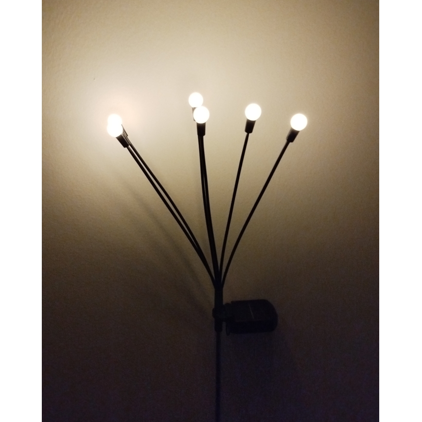 LED Solar Light 6xLED/1.2 V 300 mAh IP44 Black