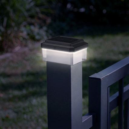 LED Solar Light ELVO LED/4.5W/1.2V 300 mAh IP44 Black