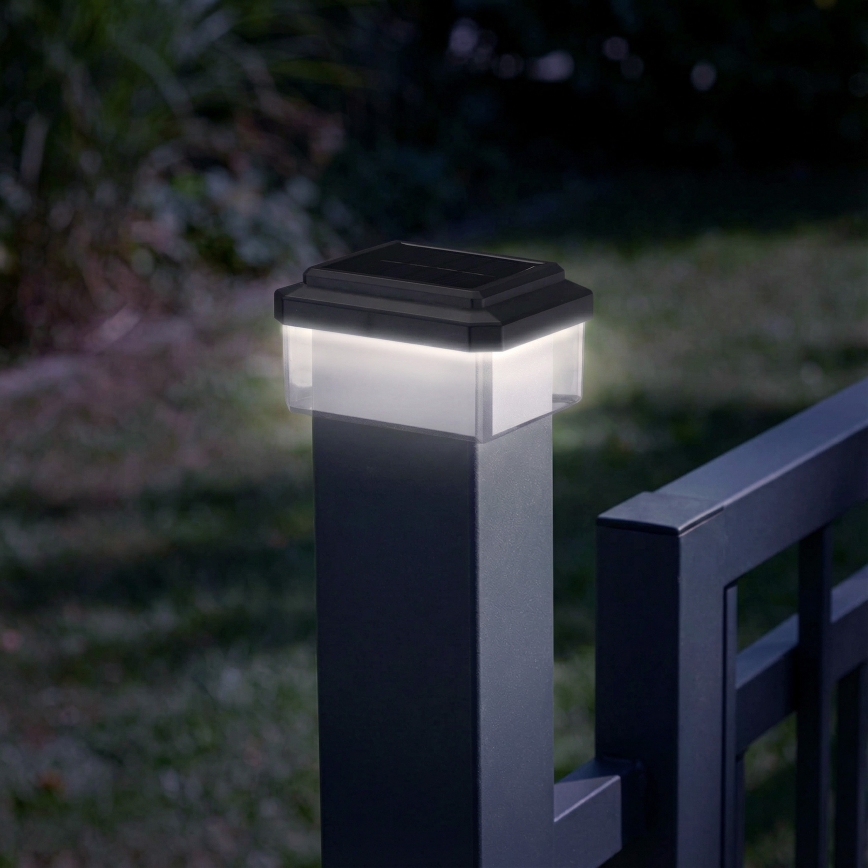 LED Solar Light ELVO LED/4.5W/1.2V 300 mAh IP44 Black