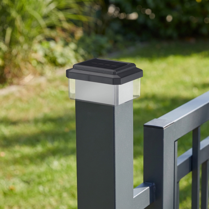 LED Solar Light ELVO LED/4.5W/1.2V 300 mAh IP44 Black