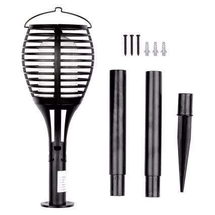 LED Solar light FLAME 4in1 1xLED/0,45W/3,7V IP44