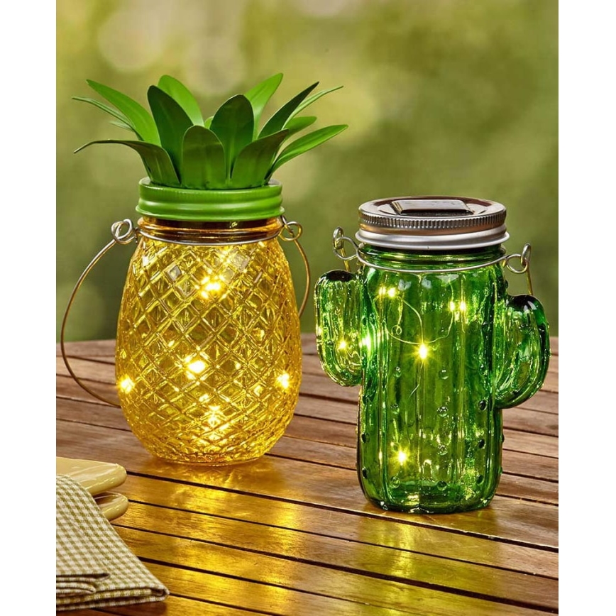 LED Solar light JAR LED/1,2V IP44 pineapple