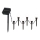 LED Solar light KULKI 6xLED/1,2V 600 mAh 4,3 m IP44 black/white