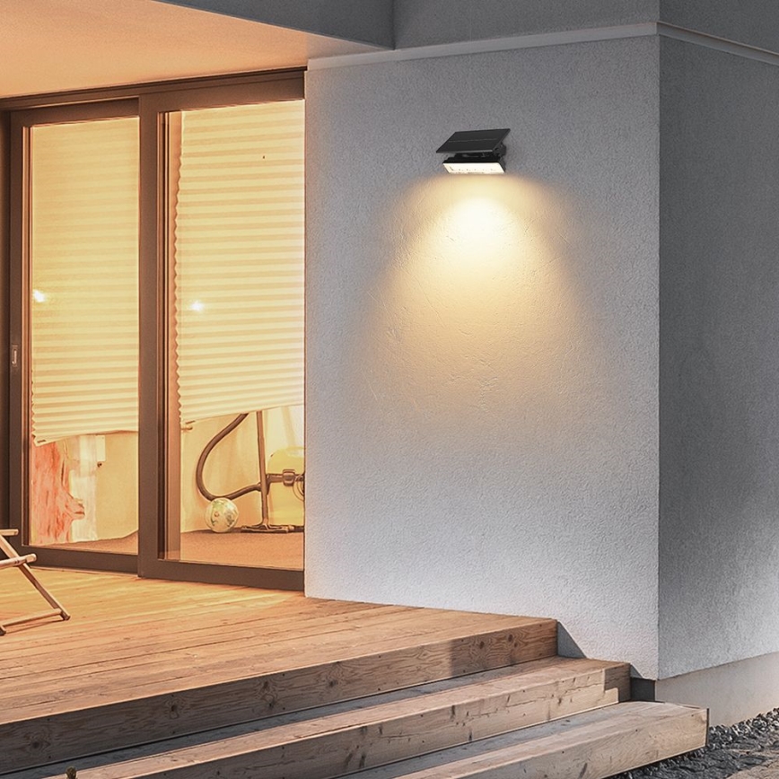 LED Solar light LED/0,9W/3,7V 3000K IP65 black