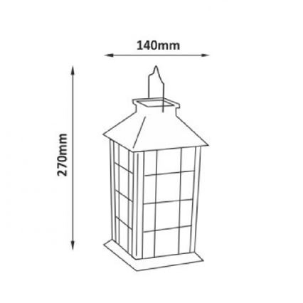 LED Solar light LED/1,2V IP44 patina