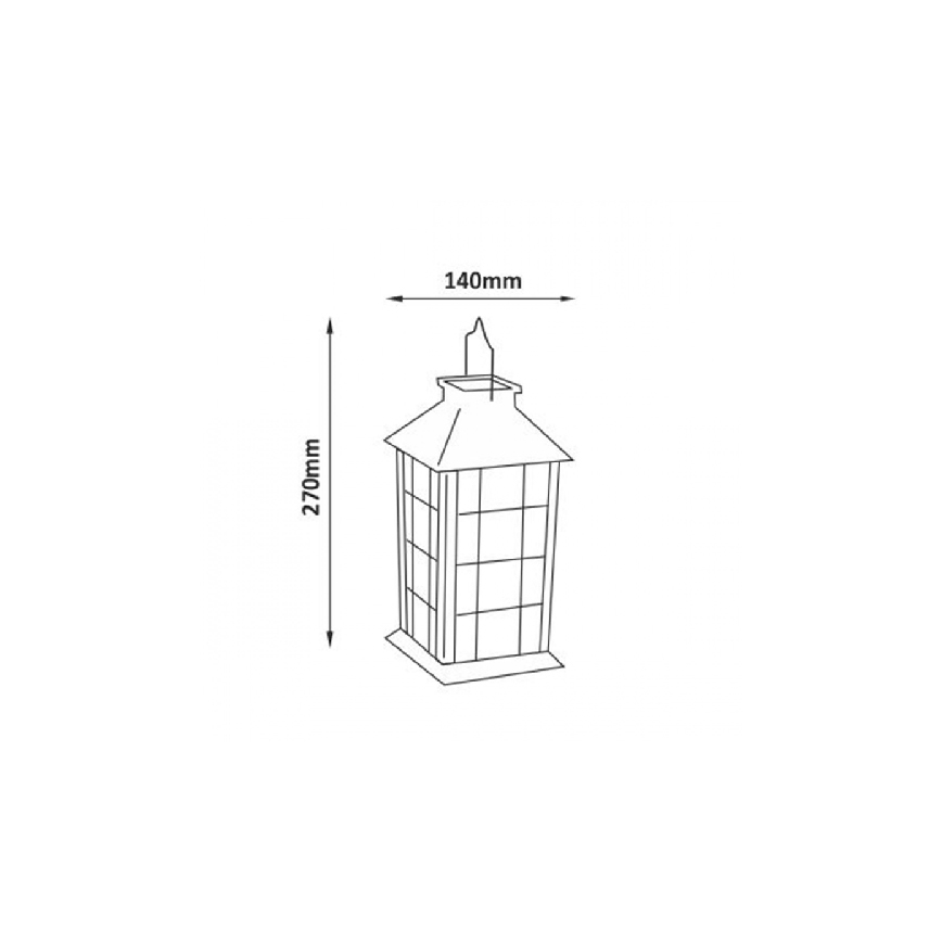 LED Solar light LED/1,2V IP44 patina