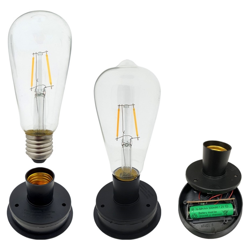 LED Solar light LINDA 1xE27/1,2V IP44