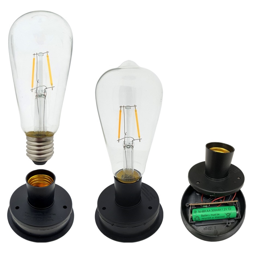 LED Solar light LUISA 1xE27/1,2V IP44