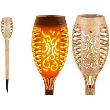 LED Solar light MINISPARK BAMBOO LED/1,8W/5,5V IP44 beige