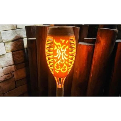 LED Solar light MINISPARK BAMBOO LED/1,8W/5,5V IP44 beige